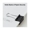 Universal Binder Clips with Storage Tub - Small, Black/Silver (40/Pack)
